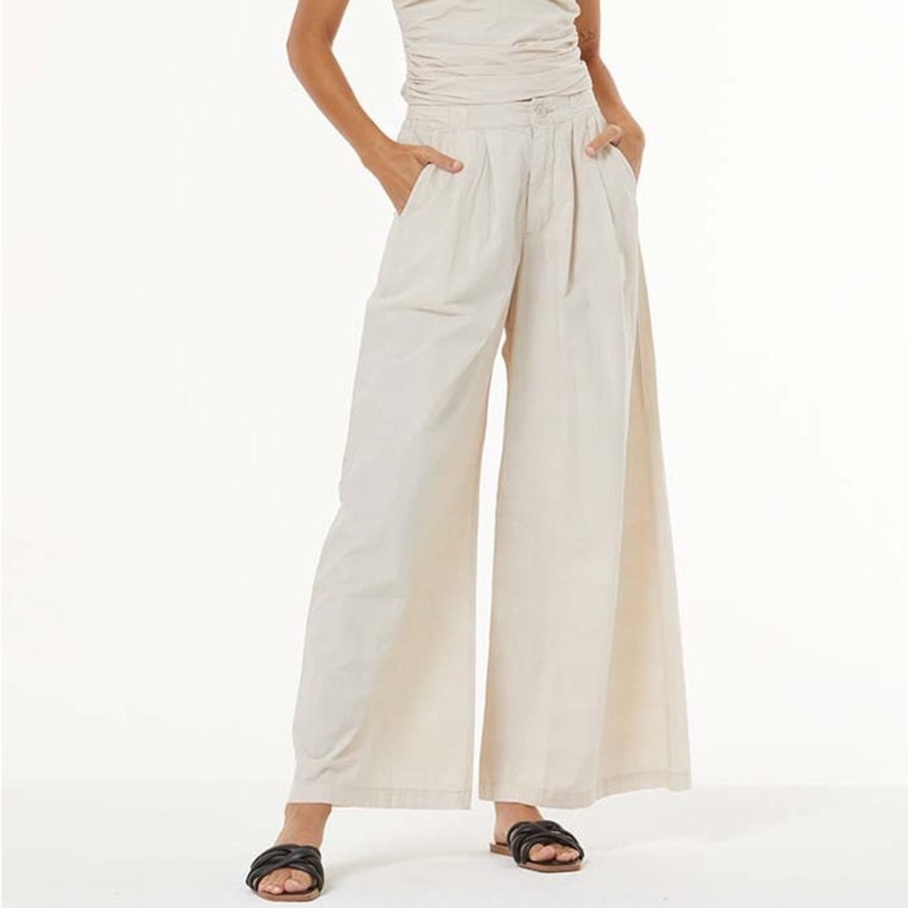 Young Fabulous and broke cosmo wide leg pants in sea salt L